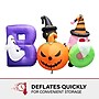 Haunted Hill Farm 5' Tall Pre-lit Musical Boo Sign Inflatable (HIBOOSGN052-L)~#|#~sp218923372_sc7