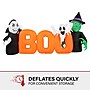 Haunted Hill Farm 6.5' Wide Pre-lit Inflatable Boo Sign (HIBOOSGN061-L)~#|#~sp218923384_sc7
