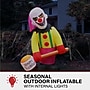 Haunted Hill Farm 8' Tall Pre-lit Clown Inflatable (HICLOWN081-LA)~#|#~sp218923410_sc7