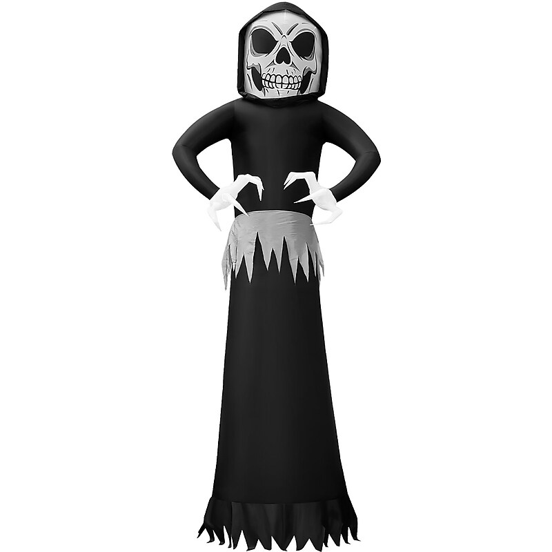 Haunted Hill Farm 20' Tall Pre-lit Ghost Reaper Inflatable (HIGHOST201-L) image 1