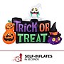 Haunted Hill Farm 8' Wide Pre-lit Trick or Treat Sign Inflatable (HITRCKTRT081-L)~#|#~sp218923634_sc7