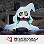 Haunted Hill Farm 8' Wide Pre-lit Trick or Treat Sign Inflatable (HITRCKTRT081-L)~#|#~sp218923635_sc7