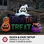 Haunted Hill Farm 8' Wide Pre-lit Trick or Treat Sign Inflatable (HITRCKTRT081-L)~#|#~sp218923636_sc7