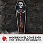 Haunted Hill Farm 33" Wood Coffin Welcome Lawn Art (HHWOODPS033-0BL)~#|#~sp218924374_sc7