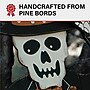 Haunted Hill Farm 46" Skeleton Holding a Carved Pumpkin Lawn Art (HHWOODSKL-0BL)~#|#~sp218924394_sc7