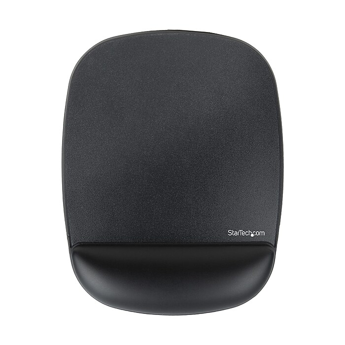 StarTech Ergonomic Gel Non-Skid Mouse Pad/Wrist Rest Combo, Black