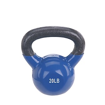 Sunny Health & Fitness Vinyl Coated Kettle Bell, 20Lbs, NO. 066-20