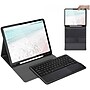 SaharaCase Apple iPad Pro 12.9" (4th,5th, and 6th Gen 2020-2022) Bundle, Keyboard Folio Case with Tempered Glass Screen, Black~#|#~sp220088026_sc7