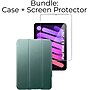 SaharaCase Apple iPad mini A17 Pro & 6th Generation 2021 Protection Bundle, Folio Case with Tempered Glass Screen, Forest Green~#|#~sp220088038_sc7