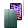 SaharaCase Apple iPad mini A17 Pro & 6th Generation 2021 Protection Bundle, Folio Case with Tempered Glass Screen, Forest Green~#|#~sp220088053_sc7