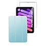 SaharaCase Apple iPad mini A17 Pro & 6th Generation 2021 Protection Bundle, Folio Case with Tempered Glass Screen, Aqua~#|#~sp220088062_sc7