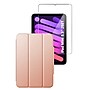 SaharaCase Apple iPad mini A17 Pro & 6th Generation 2021 Protection Bundle, Folio Case with Tempered Glass Screen, Rose Gold~#|#~sp220088069_sc7