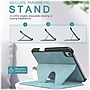 SaharaCase Apple iPad mini A17 Pro & 6th Generation 2021 Protection Bundle, Multi-Angle Case with Tempered Glass Screen, Aqua~#|#~sp220088084_sc7