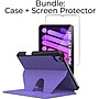 SaharaCase Apple iPad mini A17 Pro & 6th Generation 2021 Protection Bundle, Multi-Angle Case with Tempered Glass Screen, Purple~#|#~sp220088089_sc7