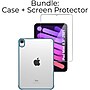 SaharaCase Apple iPad mini A17 Pro & 6th Generation 2021 Protection Bundle, Hybrid-Flex Case with Tempered Glass, Clear Blue~#|#~sp220088107_sc7