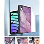 SaharaCase Apple iPad mini A17 Pro & 6th Generation 2021 Protection Bundle, Folio Case with Tempered Glass Screen, Purple Marble~#|#~sp220088124_sc7