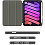 SaharaCase Apple iPad mini A17 Pro & 6th Generation 2021 Protection Bundle, Folio Case with Tempered Glass Screen, Blue Marble~#|#~sp220088133_sc7