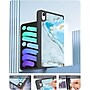 SaharaCase Apple iPad mini A17 Pro & 6th Generation 2021 Protection Bundle, Folio Case with Tempered Glass Screen, Blue Marble~#|#~sp220088135_sc7