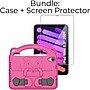 SaharaCase Apple iPad mini A17 Pro & 6th Generation 2021 Protection Bundle, KidProof Case with Tempered Glass Screen, Pink~#|#~sp220088173_sc7