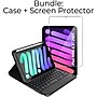 SaharaCase Apple iPad mini A17 Pro & 6th Generation 2021 Protection Bundle, Keyboard Folio Case with Tempered Glass, Black~#|#~sp220088181_sc7