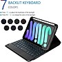 SaharaCase Apple iPad mini A17 Pro & 6th Generation 2021 Protection Bundle, Keyboard Folio Case with Tempered Glass, Black~#|#~sp220088188_sc7