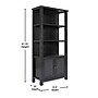 Flash Furniture Stella 67.75" 3-Shelf Bookcase, Black Engineered Wood (ZG027BLK)~#|#~sp220246968_sc7