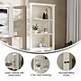 Flash Furniture Stella 67.75" 3-Shelf Bookcase, White Engineered Wood (ZG027WHT)~#|#~sp220247205_sc7