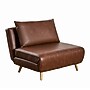 Flash Furniture Shaw LeatherSoft Convertible Tri-Fold Sleeper Chair, Armless, Brown (BOBSBS031BRN)~#|#~sp220248737_sc7