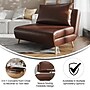 Flash Furniture Shaw LeatherSoft Convertible Tri-Fold Sleeper Chair, Armless, Brown (BOBSBS031BRN)~#|#~sp220248770_sc7
