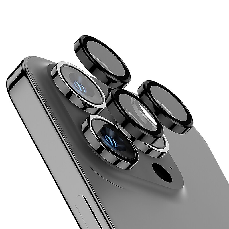 cellhelmet Tempered Camera Glass, Individual Pieces for iPhone 15 Pro/iPhone 15 Pro Max (TEMP-3-CMRA-iPHONE-15) image 1