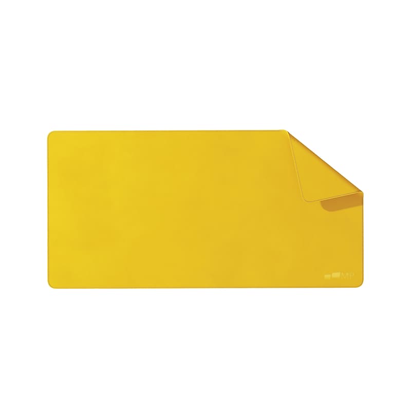 Mobile Pixels Inc. PU Leather Desk Mat, 31.5" x 15.75", Racing Yellow (115-1001P04) image 1