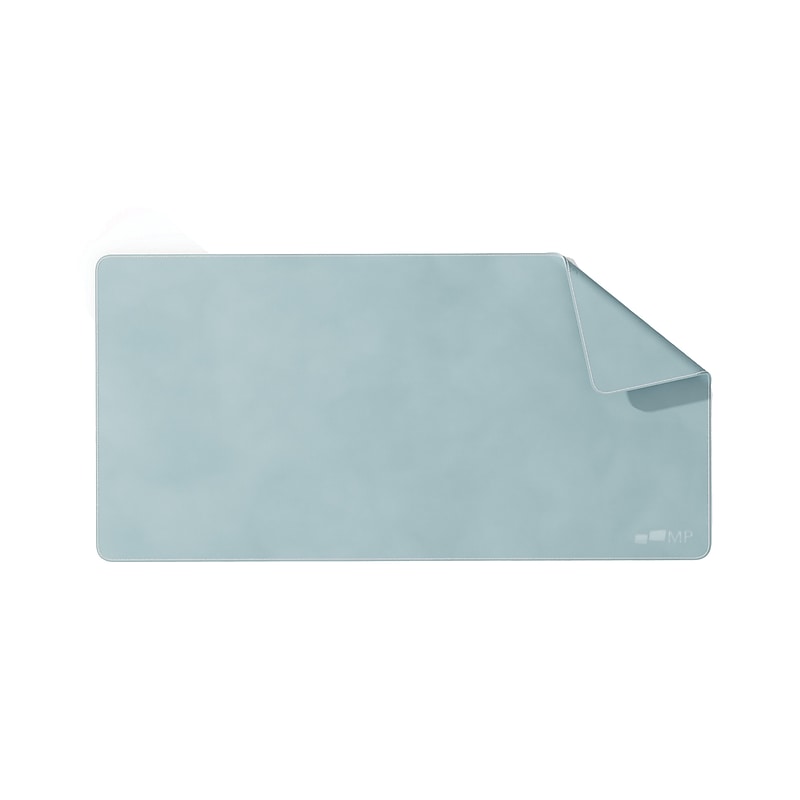 Mobile Pixels Inc. PU Leather Desk Mat, 31.5" x 15.75", Haze Blue (115-1001P05) image 1