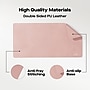Mobile Pixels Inc. Anti Slip Faux Leather Desk Pad, 31.5" x 15.75", Coral Pink (115-1001P06)~#|#~sp220249193_sc7