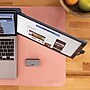 Mobile Pixels Inc. Anti Slip Faux Leather Desk Pad, 31.5" x 15.75", Coral Pink (115-1001P06)~#|#~sp220249195_sc7