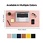 Mobile Pixels Inc. Anti Slip Faux Leather Desk Pad, 31.5" x 15.75", Coral Pink (115-1001P06)~#|#~sp220249196_sc7