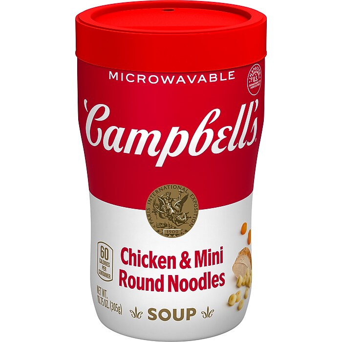 Campbell's Soup on the Go Chicken with Mini Noodles, 10.75oz Cup