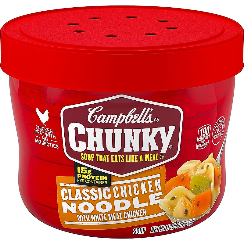 Campbell's Chunky Classic Chicken Noodle BWL, 15.25 oz., 8/Box (351-00003) image 1