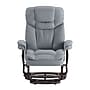 Flash Furniture Allie Contemporary LeatherSoft Recliner Chair and Ottoman, Gray (BT7821GY)~#|#~sp220980598_sc7