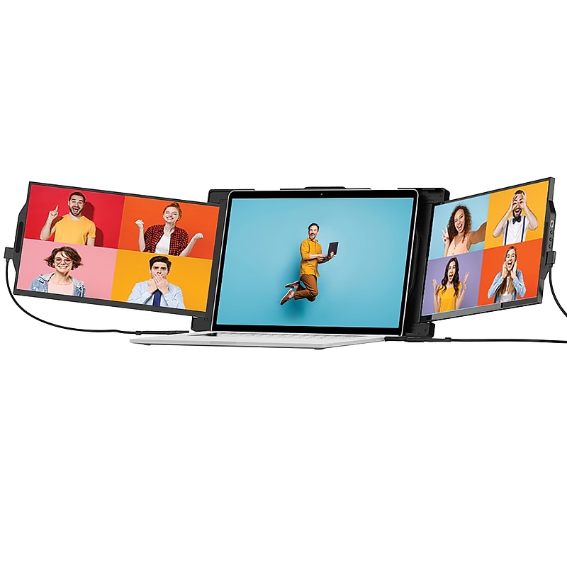 Mobile Pixels Inc. TRIO MAX 2.0 14.1" 1080p 60 Hz Portable Laptop Monitors, Black (101-1004P04) image 1
