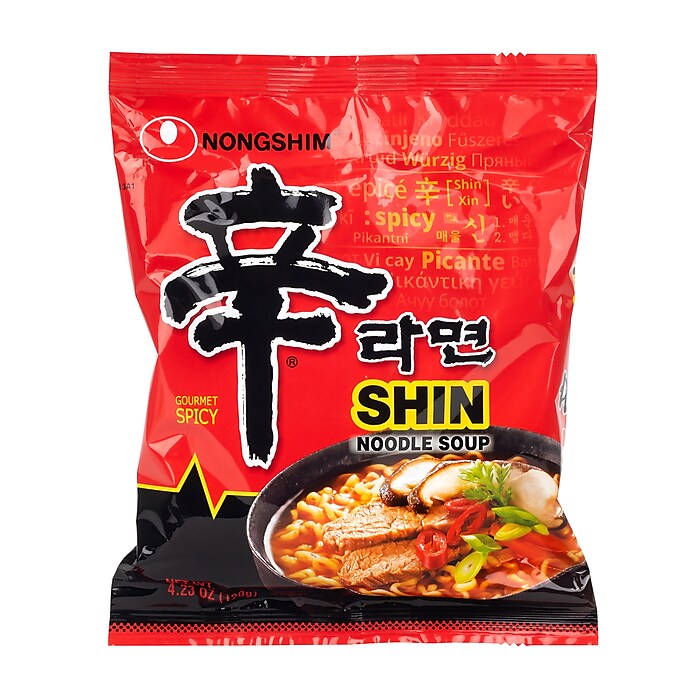 Nongshim Shin Ramyun Noodles, 4.2 oz., 18/Pack (220-02164