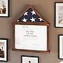 Flash Furniture Quincy Solid Pine Wood Flag and Certificate Display Case, 22.5" x 18.5", Dark Brown (HMHD22M142YBRN)~#|#~sp221799132_sc7