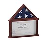 Flash Furniture Quincy Solid Pine Wood Flag and Certificate Display Case, 26.5" x 26.5", Mahogany (HMHD22M192YMHG)~#|#~sp221799133_sc7