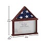 Flash Furniture Quincy Solid Pine Wood Flag and Certificate Display Case, 26.5" x 26.5", Mahogany (HMHD22M192YMHG)~#|#~sp221799139_sc7
