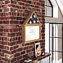 Flash Furniture Quincy Solid Pine Wood Flag and Certificate Display Case, 26.5" x 26.5", Weathered Brown (HMHD22M192YWTH)~#|#~sp221799170_sc7