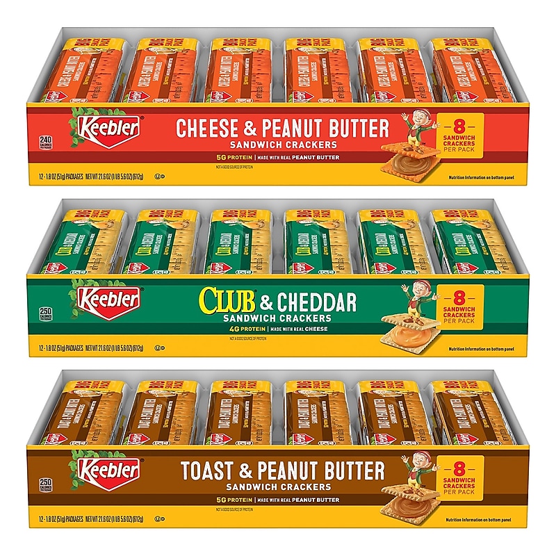 Keebler Cracker Variety Pack, 1.8 oz, 36/count (600-00773) image 1