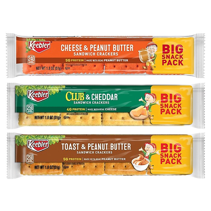 Keebler Sandwich Cracker Variety Pack, 1.8 oz, 36/count (600-00773