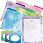 Barker Creek Get Organized Tye-dye & Purple Ombre File Folder, 1/3-Cut Tab, Letter Size, Assorted Colors, 107/Set (131)~#|#~sp221946906_sc7