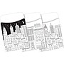 Barker Creek Color Me! Cityscapes File Folder, 1/3-Cut Tab, Letter Size, Assorted Colors, 42/Set (4414)~#|#~sp221947160_sc7