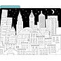Barker Creek Color Me! Cityscapes File Folder, 1/3-Cut Tab, Letter Size, Assorted Colors, 12/Pack (2005)~#|#~sp221947516_sc7