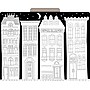 Barker Creek Color Me! Cityscapes File Folder, 1/3-Cut Tab, Letter Size, Assorted Colors, 12/Pack (2005)~#|#~sp221947518_sc7
